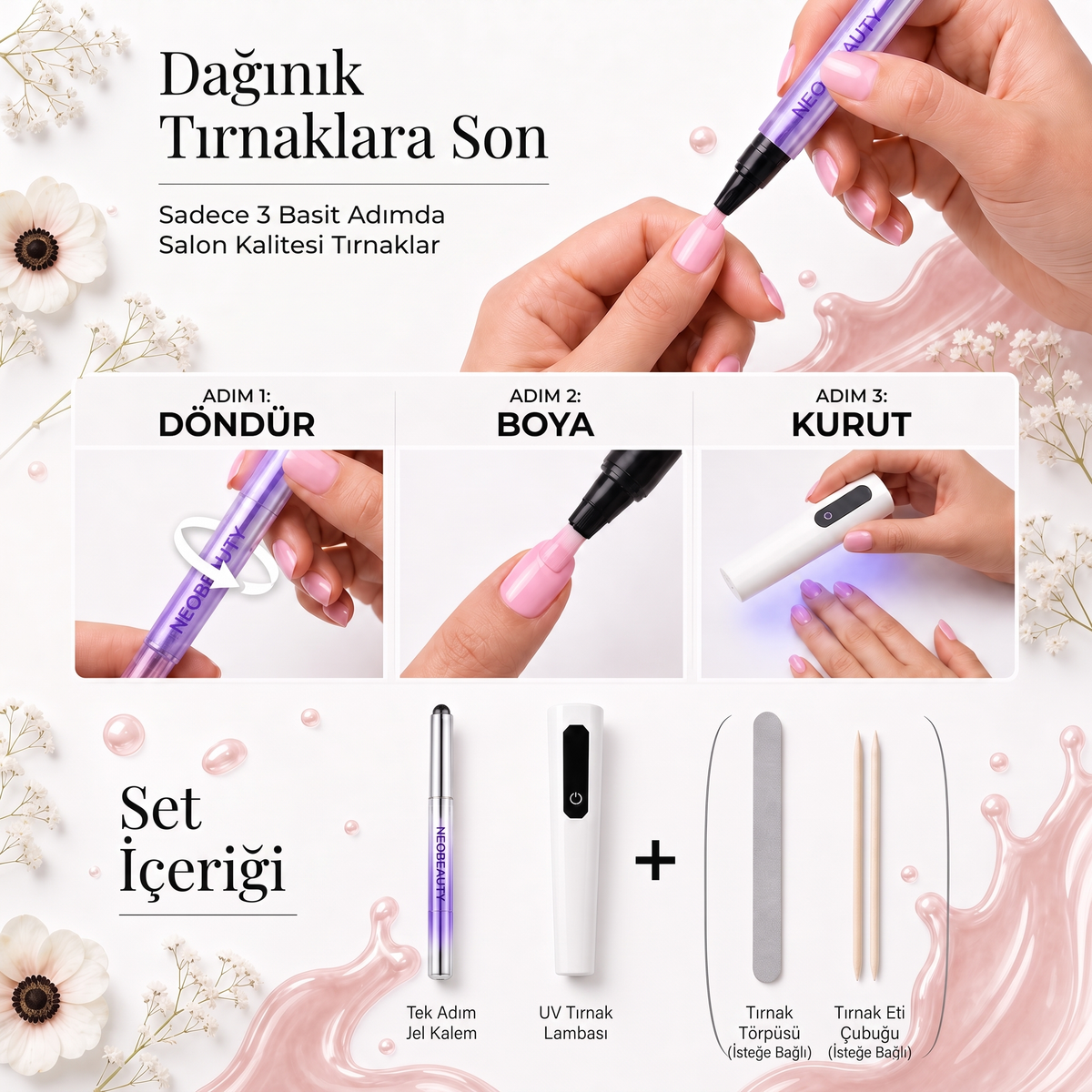 NeoBeauty Salon Cep Oje Seti